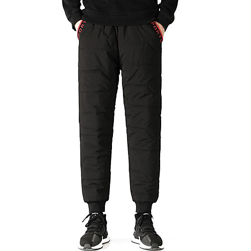 

Men's Casual Pants Pants Solid Color Full Length Black