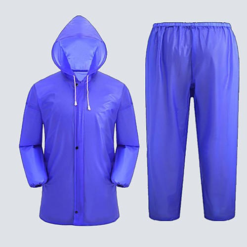 

Women's Men's Rain Poncho Waterproof Hiking Jacket Rain Jacket Winter Outdoor Waterproof Lightweight Windproof Breathable Raincoat Poncho Top Full Length Hidden Zipper Climbing Camping / Hiking