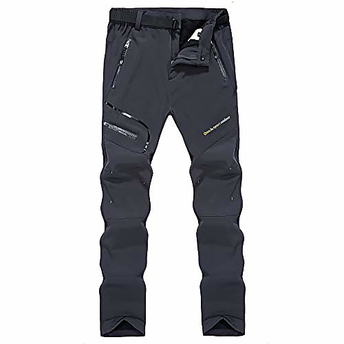 

women's outdoor quick dry hiking trousers winter softshell windproof fleece lined walking climbing pants