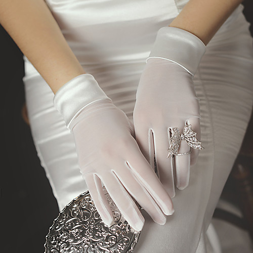

Satin Suit Length Glove Elegant / Simple Style With Solid