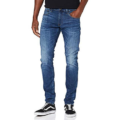 

men's jeans deconstructed skinny long pants