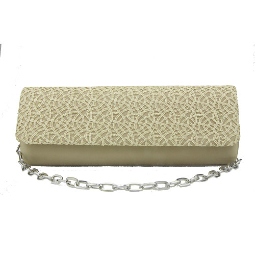 

Women's Girls' Bags Silk Evening Bag Lace Party Wedding Handbags Chain Bag Black Yellow