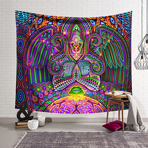 

Wall Tapestry Art Decor Blanket Curtain Hanging Home Bedroom Living Room Decoration Polyester Hippie Monster Psychedelic Abstract