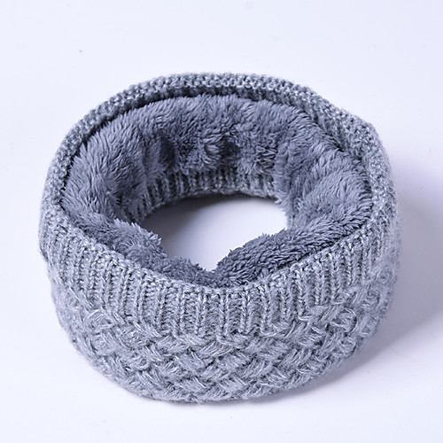 

Women's Men's Hiking Headband 1 PCS Winter Outdoor Fleece Lining Warm Stretchy Comfortable Neck Gaiter Neck Tube POLY Violet Cream Black for