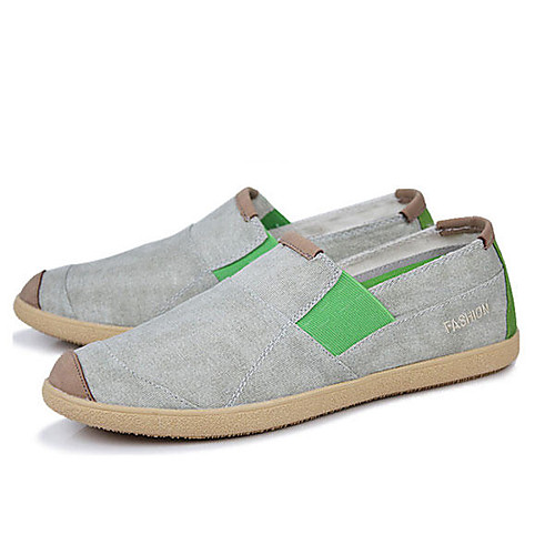 

men casual outdoor slip on canvas comfortable flats loafers shoes