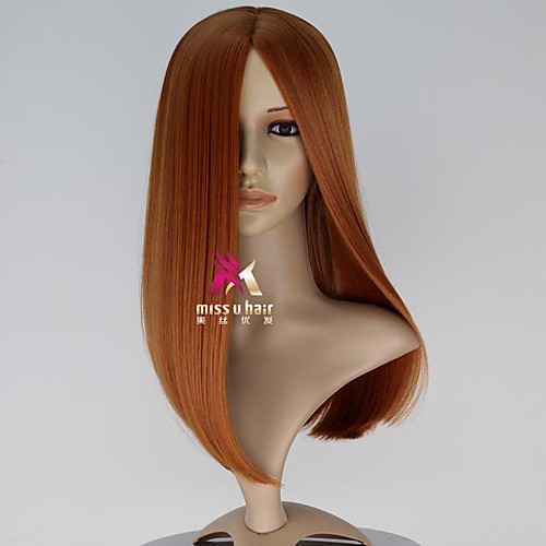 

Synthetic Wig Black Widow Straight Asymmetrical Wig Medium Length Blonde Synthetic Hair Women's Cool Comfy Blonde