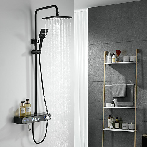 

Thermostatic Bathroom Shower Mixer with LED light and Temperature Display