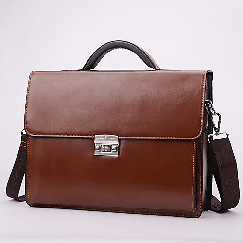 

Men's Bags Briefcase Office & Career 2021 Black Khaki Brown