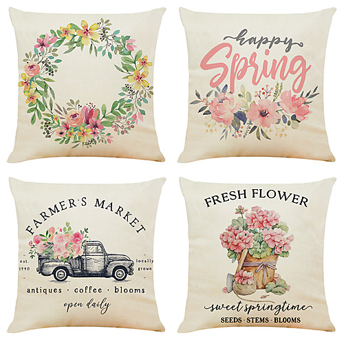 

Cushion Cover 4PCS Short Plush Soft Decorative Square Throw Pillow Cover Cushion Case Pillowcase for Sofa Bedroom 45 x 45 cm (18 x 18 Inch) Superior Quality Machine Washable