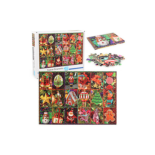 

1000 Pieces Of Thick Paper Christmas Gift Holiday Jewelry Puzzle Toy