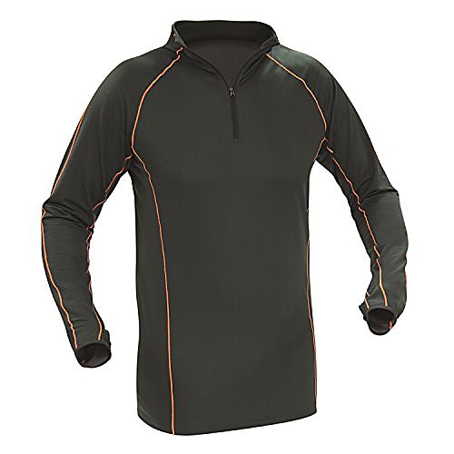 

men's micro base layer pullover, green, medium