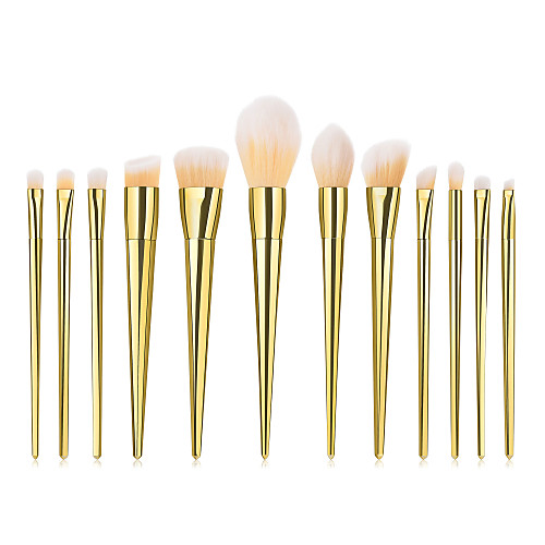 

Professional Makeup Brushes 12pcs Soft Full Coverage Comfy Plastic for Makeup Tools Eyeliner Brush Blush Brush Foundation Brush Makeup Brush Lip Brush Eyebrow Brush Eyeshadow Brush