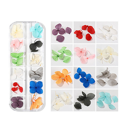 

12 Types Nail Art Dry Flower 3D Three-dimensional Flower Set Real Dry Flowers Nail Decoration Manicure Art DIY Nail Design Nail Art