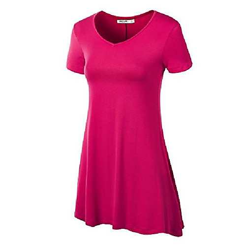 

ll wt769 womens v neck trapeze tunic xxxxxl coral