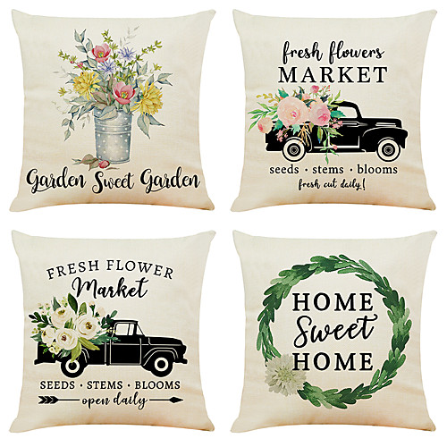 

Cushion Cover 4PCS Short Plush Soft Decorative Square Throw Pillow Cover Cushion Case Pillowcase for Sofa Bedroom 45 x 45 cm (18 x 18 Inch) Superior Quality Machine Washable