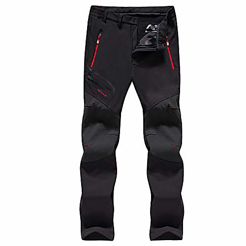 

women's winter fleece lined trousers soft shell walking hiking trousers outdoor warm hiking skiing classic casual trousers