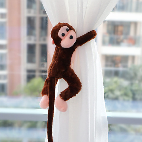 

1Pair Cartoon Plush Monkey Curtain Tieback Drapery Holdback