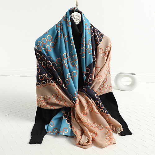 

Sleeveless Shawls / Scarves Linen / Cotton Blend Party / Evening / Office / Career Women's Scarves With Leopard / Stripe