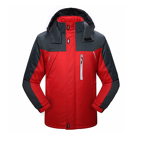

Men's Hiking Softshell Jacket Hiking Fleece Jacket Winter Outdoor Solid Color Waterproof Lightweight Windproof Fleece Lining Jacket Winter Jacket Top Fleece Single Slider Fishing Climbing Camping