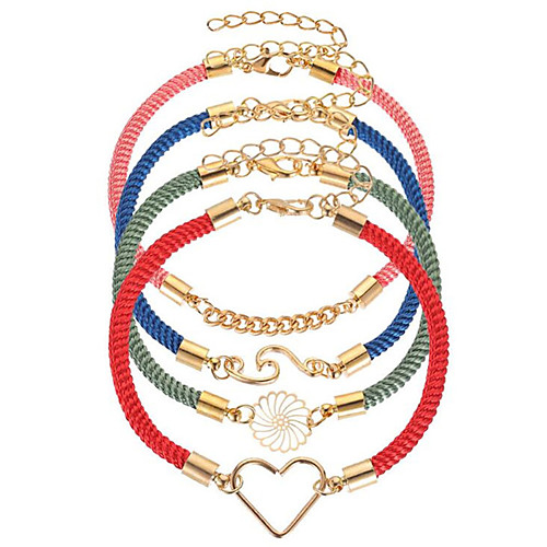 

Women's Loom Bracelet Classic Flower Stylish Alloy Bracelet Jewelry Rainbow For Gift Date Birthday Festival