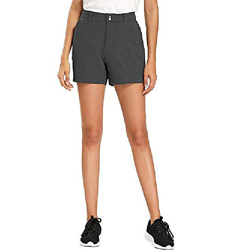 

hiking shorts women, stretch moisture wicking lightweight fast dry shorts,2161,gray,36