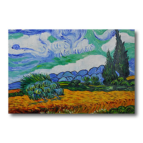 

100% Hand Painted Oil Paintings on Canvas Modern Stretched and Framed Grace Abstract Van Gogh Artwork Ready to Hang