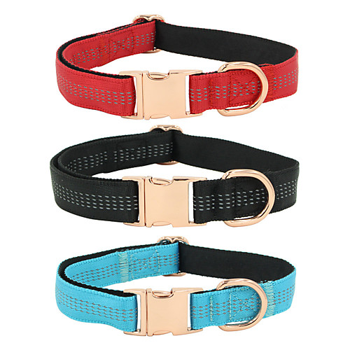 

Dog Collar Adjustable Breathable Retractable Outdoor Walking Solid Colored PU Leather Corgi Shiba Inu Pug Bichon Frise Schnauzer Poodle Black Red Blue Gray 1pc