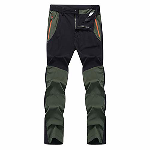 

men quick dry sport pants waterproof elastic skinny pants hiking breathable male pants camping pants black army green xxl