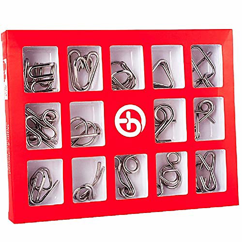 

puzzle game 15 pieces puzzle games for children and adults metal puzzles 3d puzzle iq game set brainteaser games puzzle with flannel storage bag