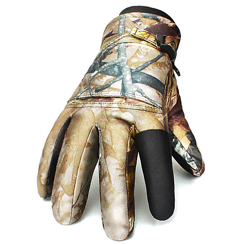 

Full Finger Gloves Men's Waterproof / Skidproof / Protective Camping / Hiking / Ski / Snowboard / Climbing Fleece / Winter