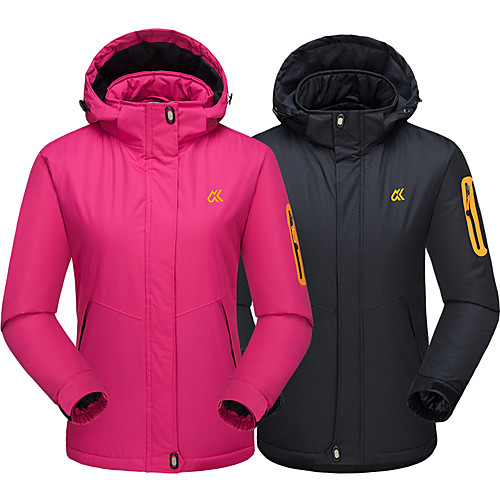 

Men's Hiking Softshell Jacket Hiking Fleece Jacket Winter Outdoor Solid Color Lightweight Windproof Fleece Lining Breathable Winter Jacket Fleece Fishing Climbing Camping / Hiking / Caving Rose red