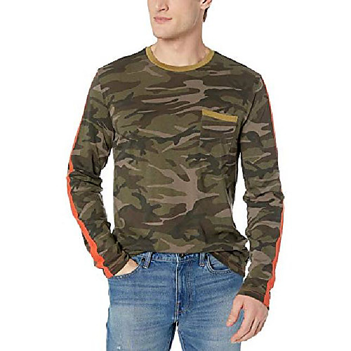 

men's long sleeve knit t-shirt, surplus camo, x-large