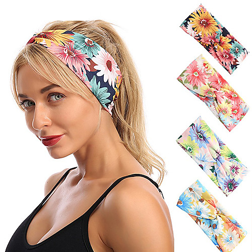 

Headbands Hair Accessories Spandex / Terylene Wigs Accessories Women's 6 pcs pcs cm Casual / Daily / Festival Fashion / Casual / Daily Sports /flower headband