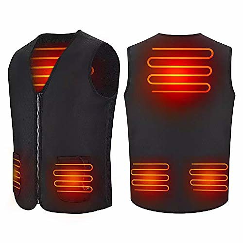 

smart heat vest, electric heated waistcoat with 4 heat pad keep warm for those extra cold occasions heating system is great, easy control (size : xl)