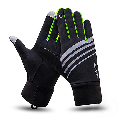 

touchscreen running gloves with key pouch lightweight thermal thin texting gloves for jogging half marathon men women