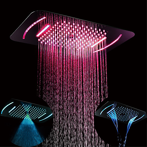 

Shower Faucet Set - Rain Shower Contemporary Chrome Wall Mounted