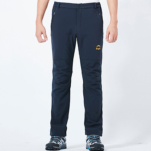 

Men's Hiking Pants Trousers Solid Color Winter Outdoor Standard Fit Waterproof Windproof Breathable Warm Nylon Pants / Trousers Navy Blue 205 Male Black 205 male Gray 205 male Black and gray 206 male