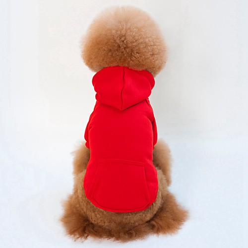 

Dog Coat Hoodie Puppy Clothes Letter & Number Outdoor Winter Dog Clothes Puppy Clothes Dog Outfits Black Red Blushing Pink Costume for Girl and Boy Dog Cotton XS S M L