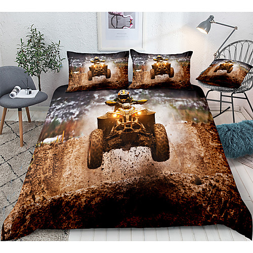 

Sports Series extreme Wheels Print 3-Piece Duvet Cover Set Hotel Bedding Sets Comforter Cover with Soft Lightweight Microfiber(Include 1 Duvet Cover and 1or 2 Pillowcases)