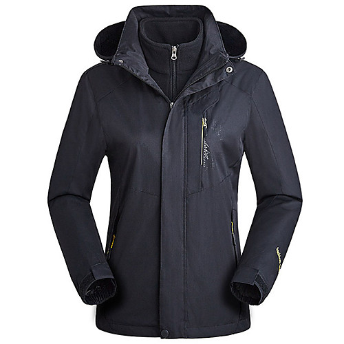 

Women's Hiking 3-in-1 Jackets Ski Jacket Winter Outdoor Patchwork Waterproof Lightweight Windproof Fleece Lining Jacket Winter Jacket Top Fleece Fishing Climbing Camping / Hiking / Caving Female