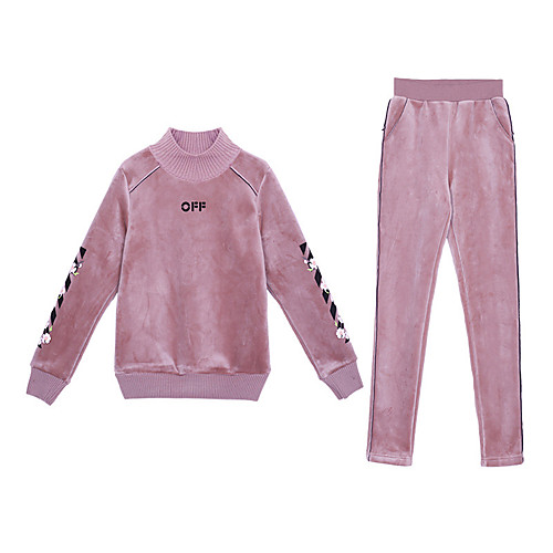 

Women's 2 Piece Tracksuit Sweatsuit Street Casual Long Sleeve 2pcs Winter High Neck Fleece Thermal Warm Breathable Soft Fitness Gym Workout Running Active Training Exercise Sportswear Normal Outfit