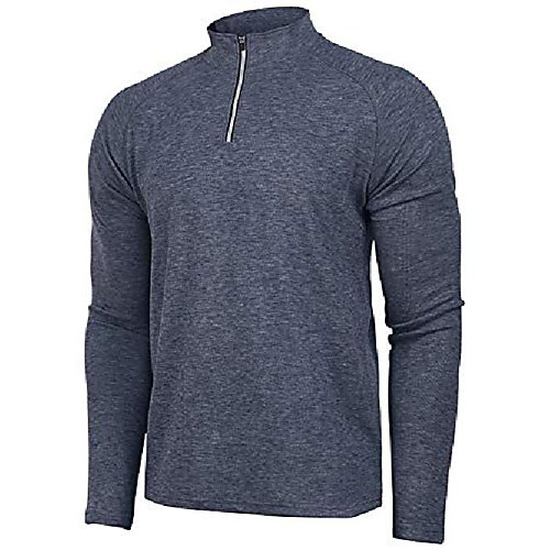 

Men's Hiking Tee shirt Long Sleeve Tee Tshirt Sweatshirt Top Outdoor Lightweight Breathable Quick Dry Sweat wicking Spring White Black Purple Hunting Fishing Climbing