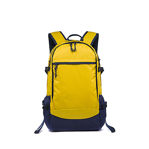 

Men's Oxford School Bag Commuter Backpack Large Capacity Zipper Geometric Daily Outdoor Backpack Black Yellow Dark Blue