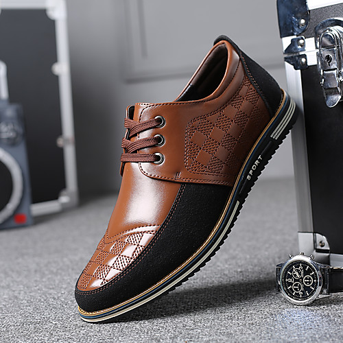 

Men's Sneakers Daily Home PU Black Blue Brown Fall Spring