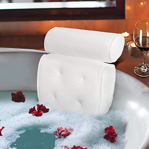 

3D Mesh Pillow Anti-bacteria And Anti-mite SPA Jacuzzi Pillow Over-water Quick-dry Bath Pillow 1PCS