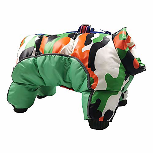 

dog hoodie, pet warm winter camouflage fashion windproof puppy cat jacket comfortable pet dog clothing