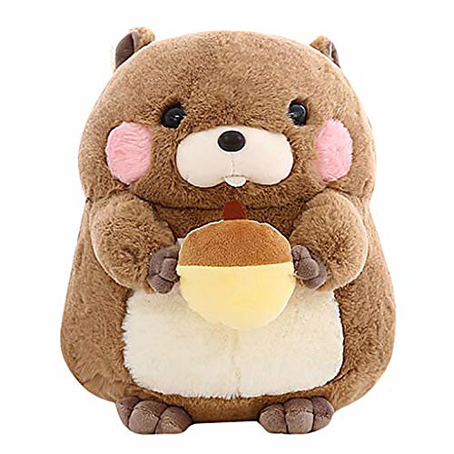 

adorable kawaii fluffier groundhog doll woodchuck stuffed animal plush toy