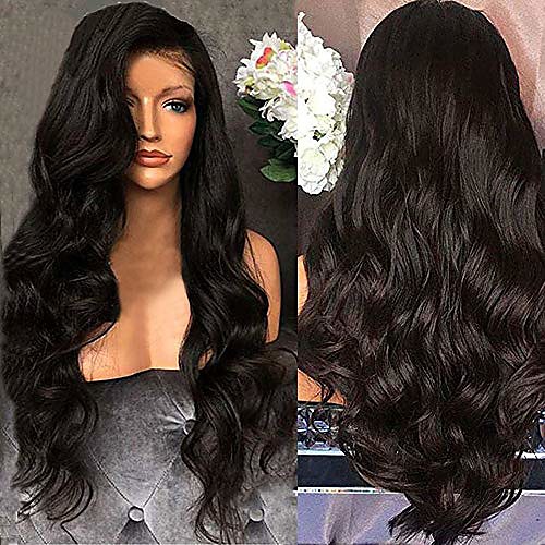 

black misaky brazilian remy synthetic body wave non-lace wig for women