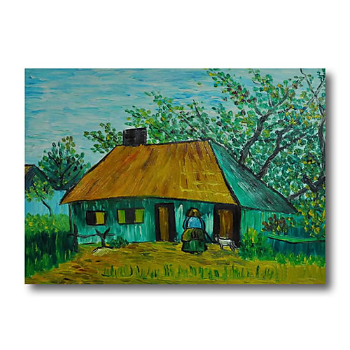 

100% Hand Painted Oil Paintings on Canvas Modern Stretched and Framed Grace Abstract Van Gogh Artwork Ready to Hang