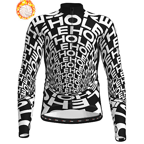 

21Grams Men's Long Sleeve Cycling Jacket Winter Fleece Black Bike Jacket Top Mountain Bike MTB Road Bike Cycling Thermal Warm Fleece Lining Breathable Sports Clothing Apparel / Stretchy / Athleisure